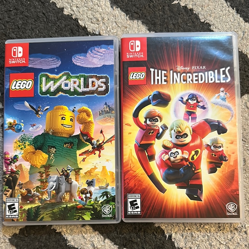 LEGO Worlds and The Incredibles Nintendo Switch Games